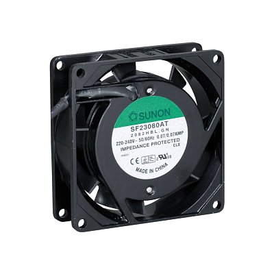 230V/70mA; 14W; 80x80x25mm; 2450 RPM; 30dB; kuličkové