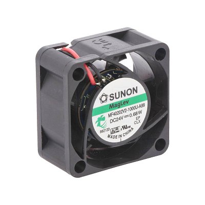 24V/25mA; 0,68W; 40x40x20mm; 6000 RPM; 21dB; VAPO MagLev