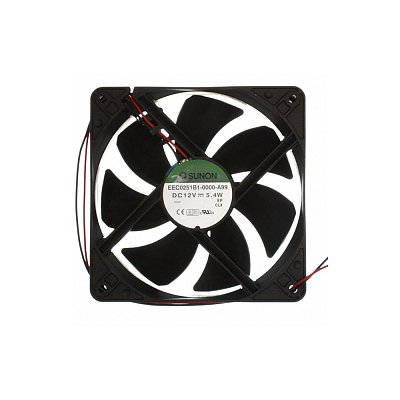 12V/451mA; 5,4W; 120x120x25mm; 3100 RPM; 44,5dB; kuličkové