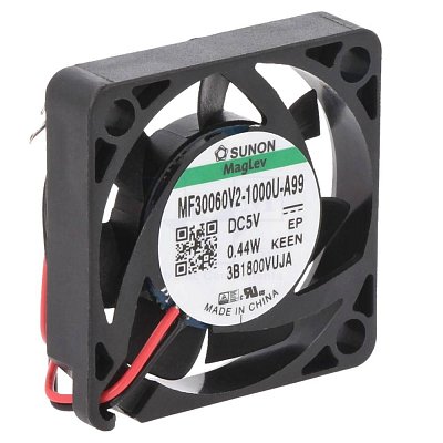 5V/83mA; 0,44W; 30x30x6mm; 7100 RPM; 28dB; VAPO MagLev