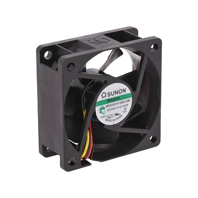 24V/80mA; 1,92W; 60x60x25mm; 5200 RPM; 31,2dB; VAPO MagLev