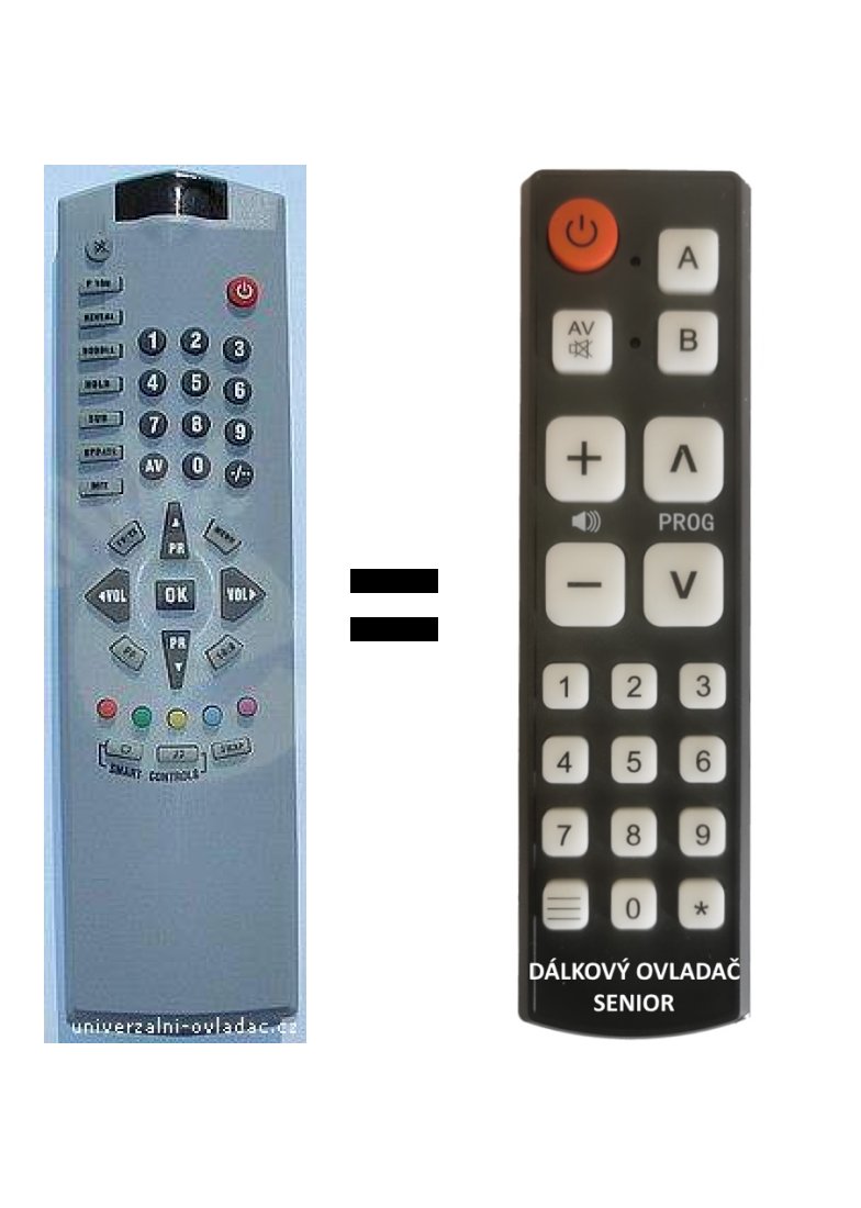 Tesla LCE Beko14.1 replacement remote control for seniors.