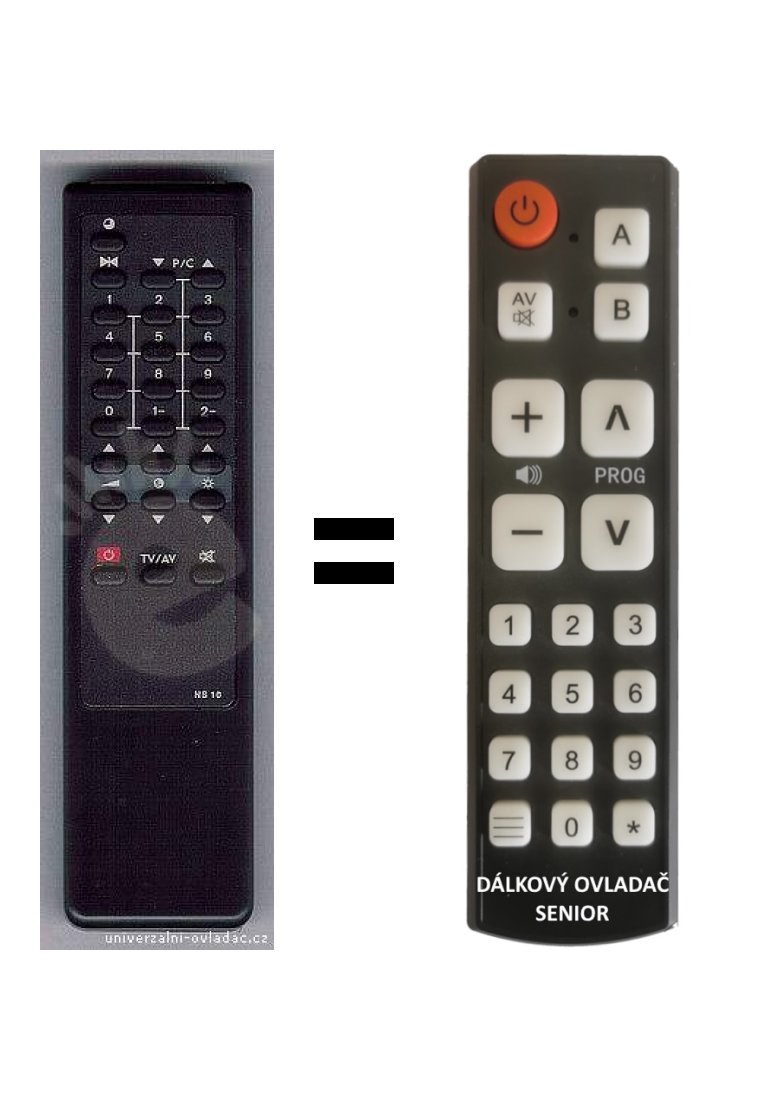 Samsung 3F14000073330, 3F1400009103 replacement remote control for seniors