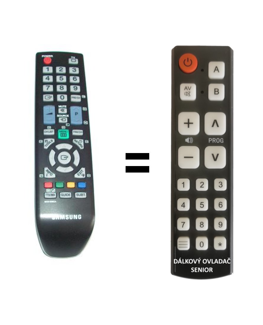 Samsung BN59-00865A replacement remote control for seniors