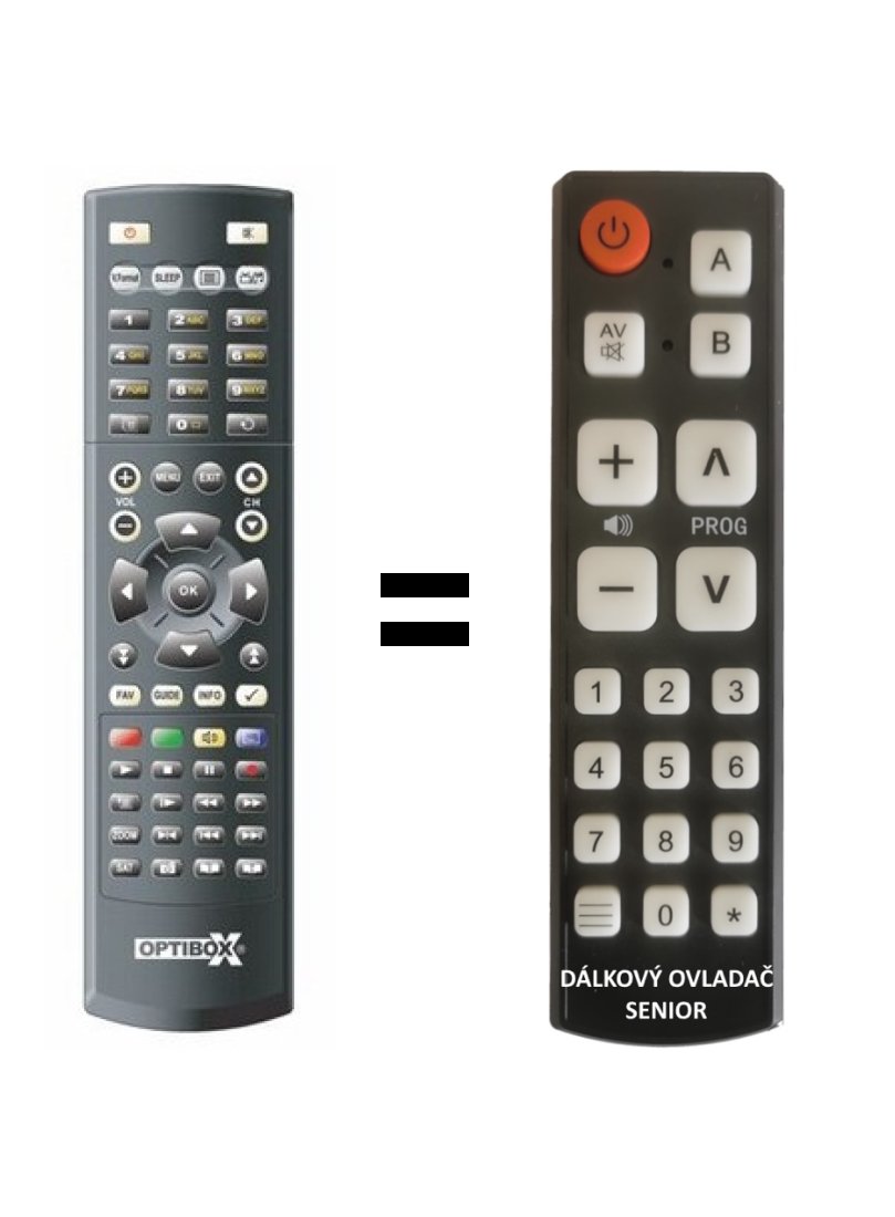 Gosat GS7056HDI PVR Replacement Remote Control for Seniors.