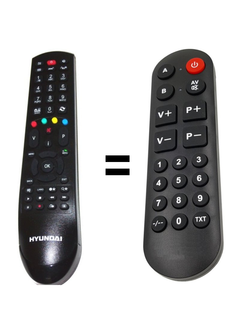 Hyundai HL 24375 SMART replacement remote control for seniors