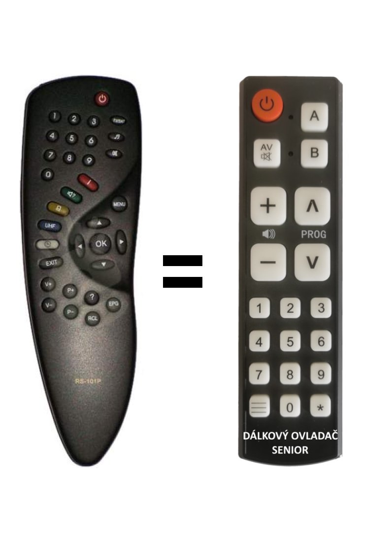 Humax RS-101P RS101P replacement remote control for seniors.