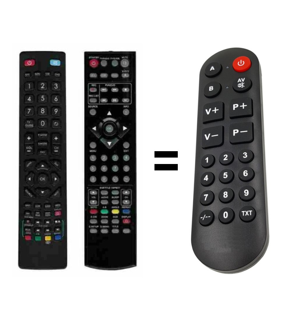 Tech replacement remote control for seniors