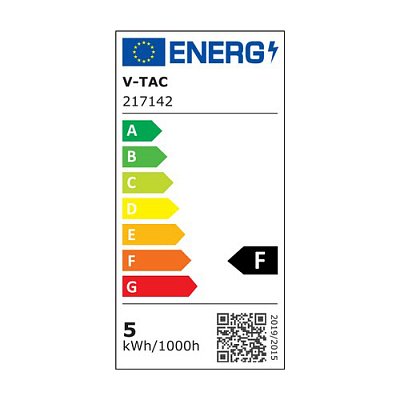 Žárovka Filament LED E27 5W T30 bílá teplá V-TAC VT-2005 Amber