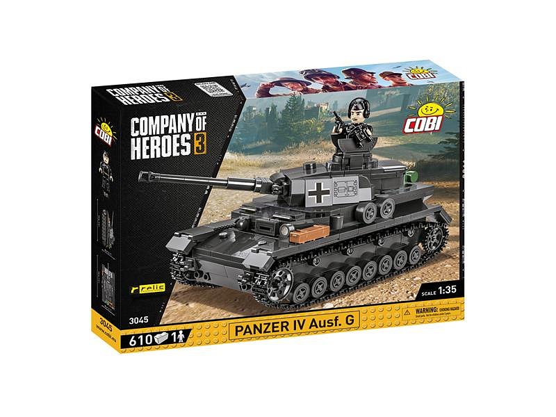 Stavebnice COBI 3045 COH Panzer IV Ausf G, 1:35, 610 k, 1 f