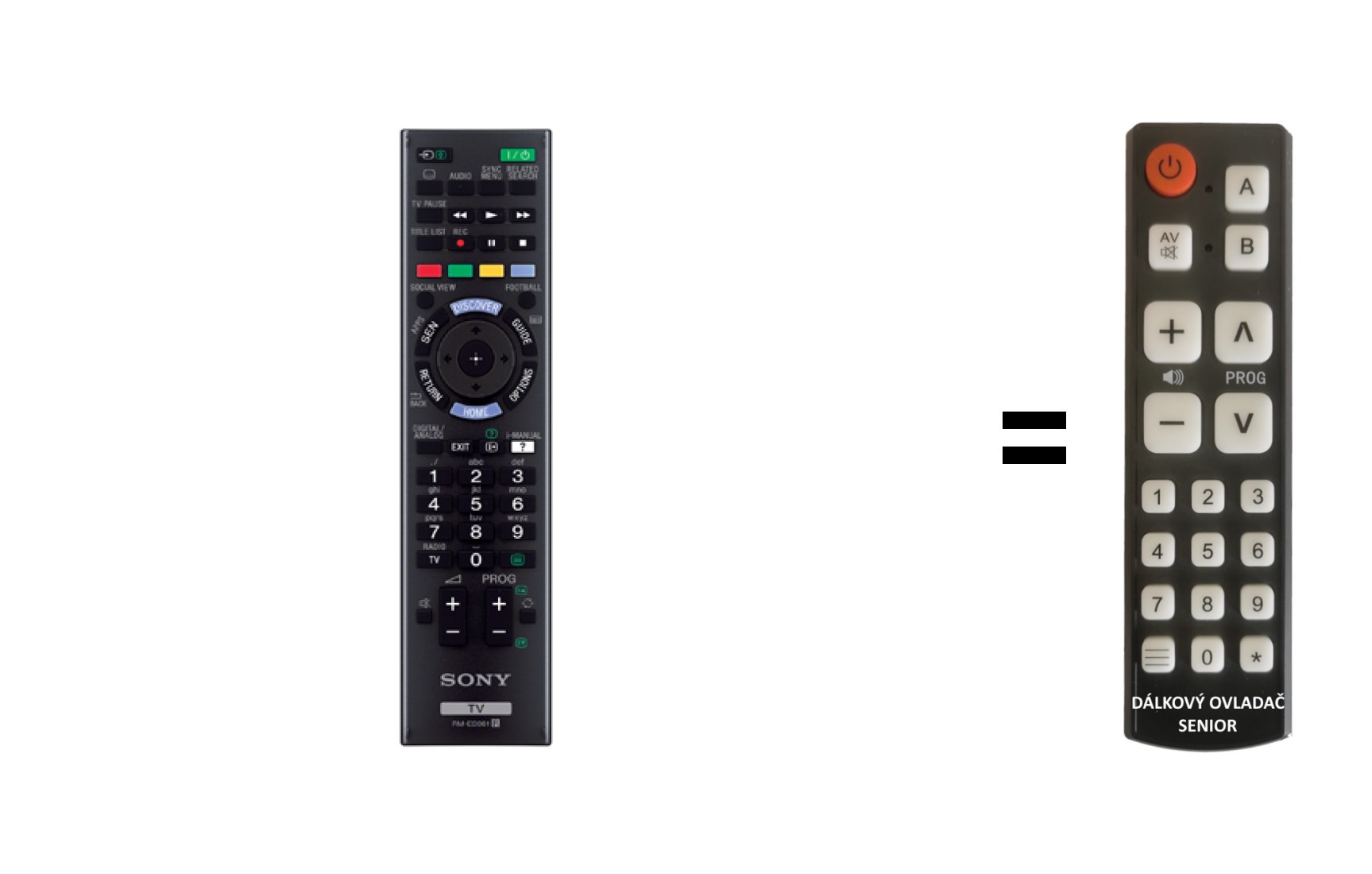 Sony kdl-48w605b replacement remote control for seniors