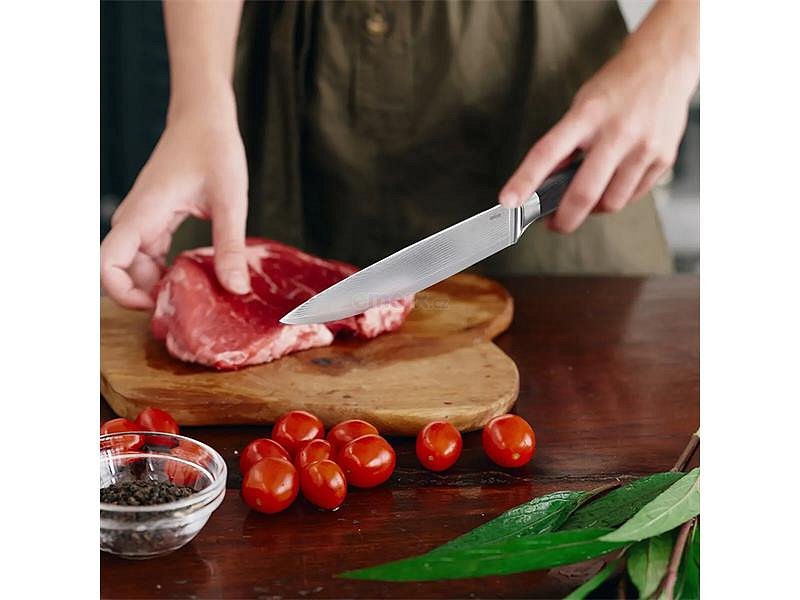 Nůž kuchyňský ORION damašková ocel/pakka 15,5cm