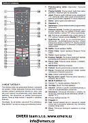 Český návod pro dálkový ovladač Gogen RC4590P originální dálkový ovladač