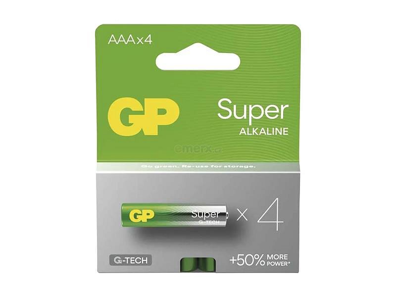 Baterie AAA (R03) alkalická GP Super 4ks