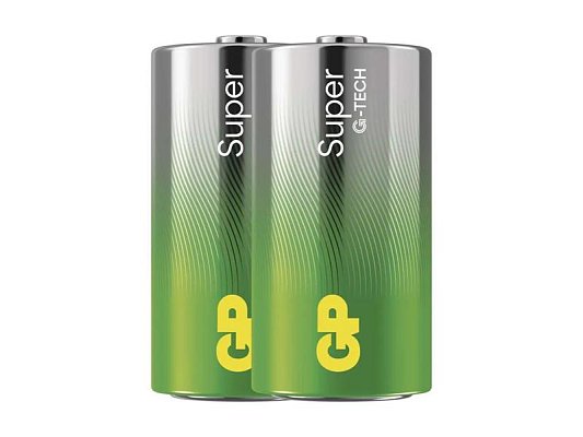 Baterie C (R14) alkalická GP Super 2ks