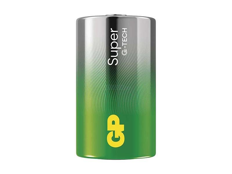 Baterie D (R20) alkalická GP Super 2ks (fólie)