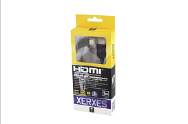 XERXES HDMI A 1.4 (M) - HDMI A 1.4 (M) úhlový levý, 1m propojovací kabel