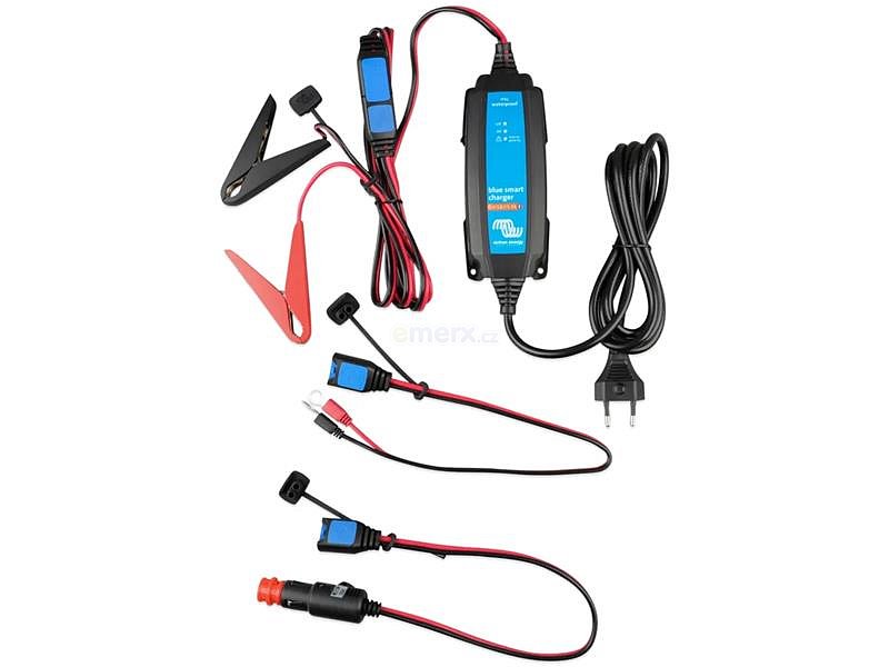 Chytrá nabíječka baterií BlueSmart 6V/12V - 1,1A IP65+DC konektor