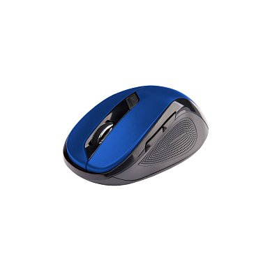 Optická bezdrátová myš,1600DPI, pravá, černo-modrá