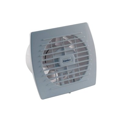 Ventilátor přírubový, určený pro odsávání vzduchu z místností, vybaven čidlem vlhkosti umožňující sepnutí ventilátoru po dosažení nastavené úrovně vlhkosti, 230 VAC, 150m3/h, 38dB, 19W, průměr výstupního hrdla 120mm, bílý plast.
