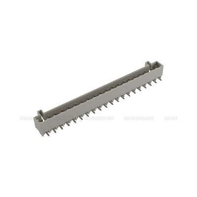 Násuvná vidlice (male) do DPS, světle šedá. 320V/12A