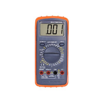 Kompaktní multimetr 600V AC/DC, 10A AC/DC, 200MOhm, 20uF, test diod, tranzistorů a kontinuity