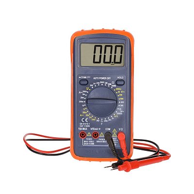 Kompaktní multimetr 600V AC/DC, 10A AC/DC, 200MOhm, 20uF, test diod, tranzistorů a kontinuity