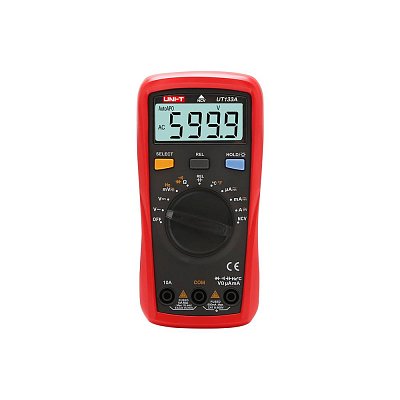 Digitální multimetr s měřením teploty, max 600V/10A DC, 600V/10A AC, 60MOhm, 9.99mF