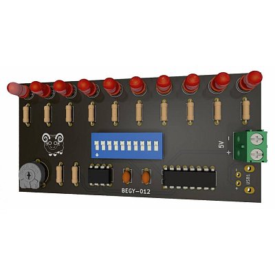 Nastavitelné běžící světlo s 10 LED