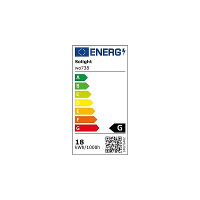 LED venkovní osvětlení 230VAC, 18W, 1350lm, IP65, kulaté průměr 22cm