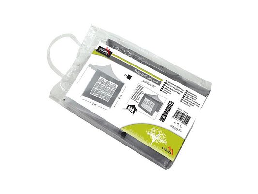 Bočnice pro párty stan CATTARA 13345 Window Waterproof 2x3m 420D šedá