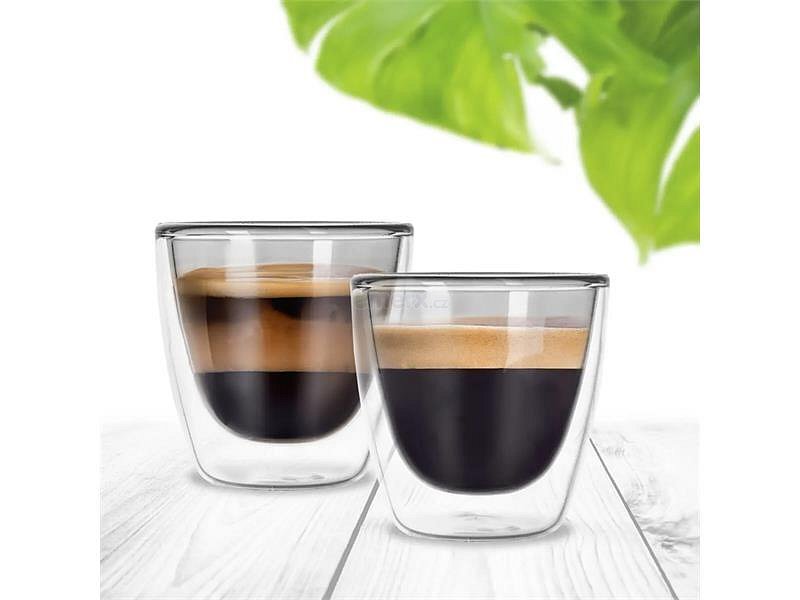 Sklenice ORION Double espresso 2ks 110ml Grey