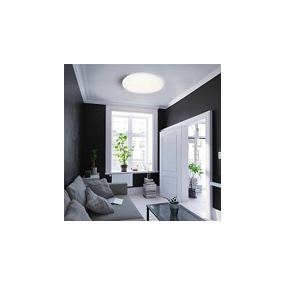 LED stropní světlo Plain, 3CCT, 24W, 1920lm, 3000K, 4000K, 6000K, kulaté, 38cm