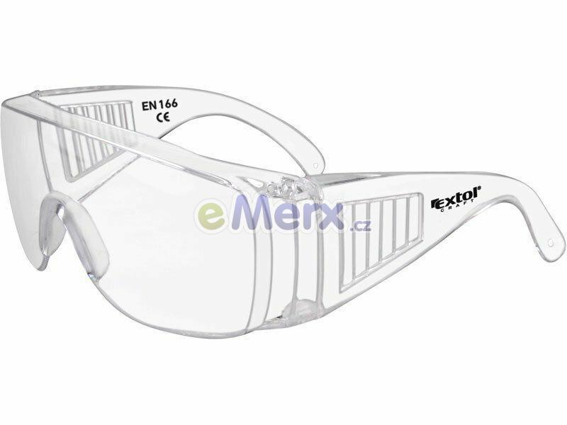 Brýle ochranné polykarbonát, čiré, panoramatický zorník třídy F EXTOL-CRAFT