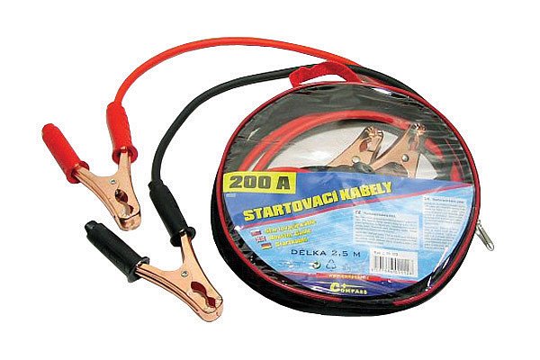 Kabely startovací 200A 2,5m COMPASS 01112 100% měď