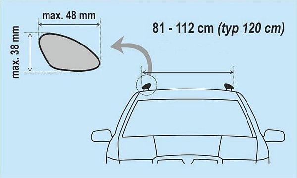 Příčníky COMPASS Alu-Pro 02305