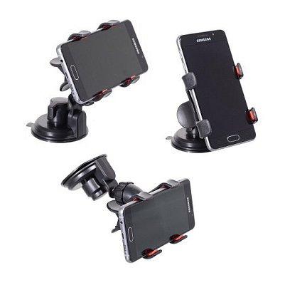 Držák do auta COMPASS 06255 Double Clips s přísavkou