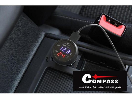 Adaptér COMPASS 07427 USB 12V/24V