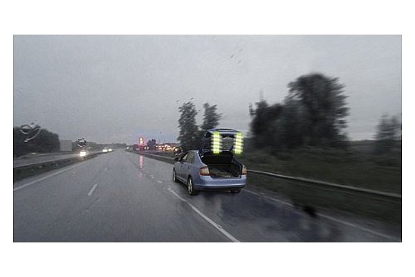 Reflexní pás s magnety žlutý 2ks