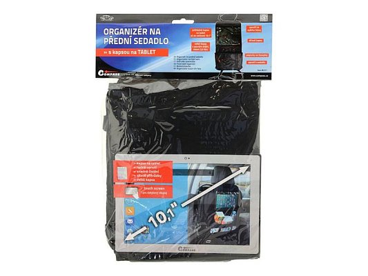 Organizér na přední sedadlo COMPASS 06511 Tablet