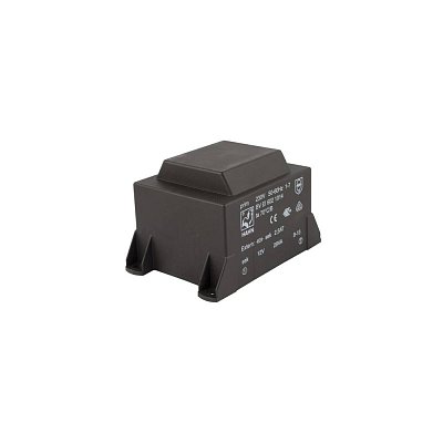 EI 60/21; 1x12V/2,334A; 28VA; 230V; 81,5x54,8x49,2mm; 4 úchyty