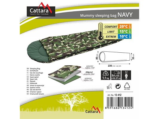 Spací pytel CATTARA 13412 Navy