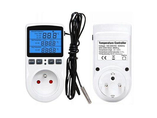 Termostat E6185 zásuvkový