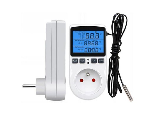 Termostat E6185 zásuvkový