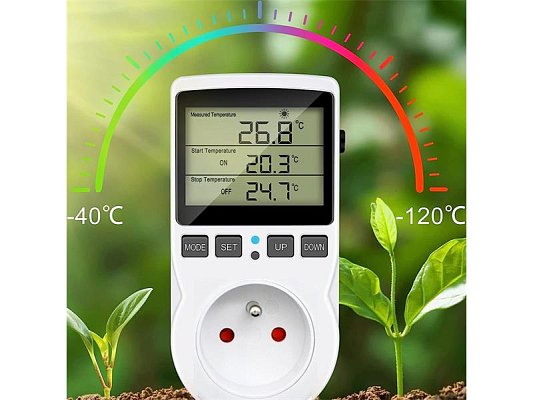 Termostat E6185 zásuvkový