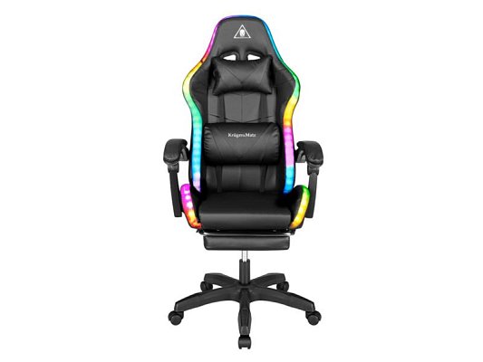 Křeslo herní KRUGER & MATZ GX-150 Warrior RGB černé