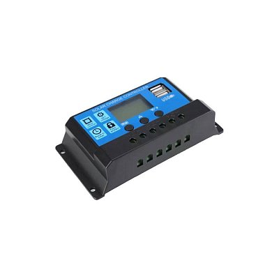 Solární regulátor 12/24V, 30A + USB pro Pb baterie
