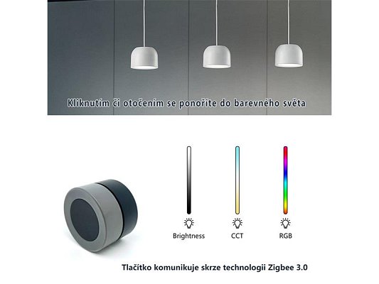 Smart otočný vypínač IMMAX NEO 07768L ZigBee Tuya