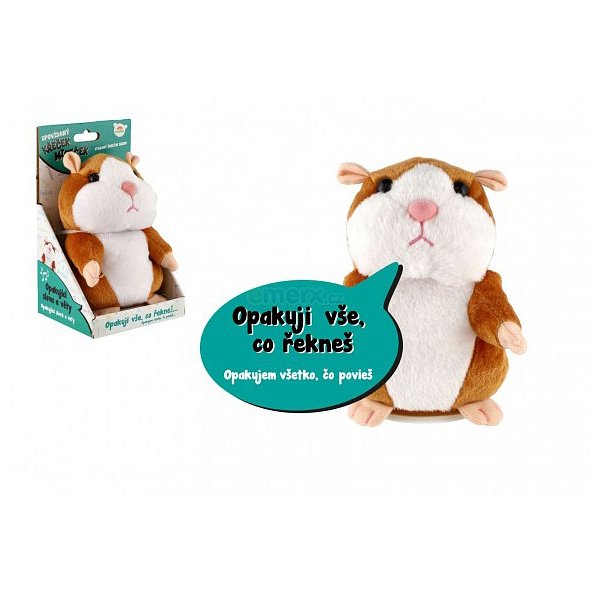 Dětský plyšový křeček Mireček TEDDIES 18cm