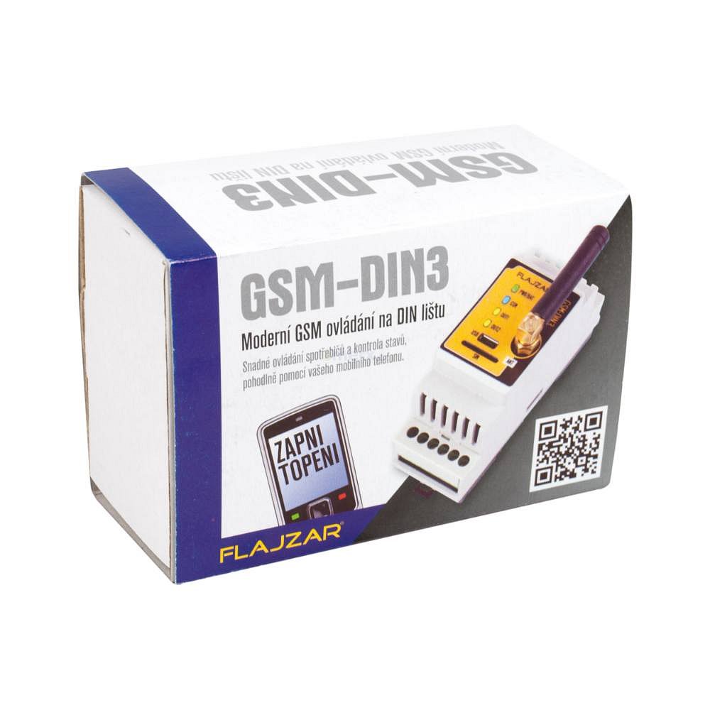 GSM ovládání na DIN lištu, 230VAC, 1900MHz